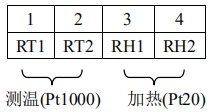 DN150熱式氣體質(zhì)量流量計(jì)接線端子圖