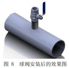 DN150熱式氣體質(zhì)量流量計(jì)球閥安裝圖